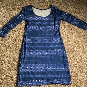 Mudd Brand—Blue/Purple Aztec Design Bodycon Dress